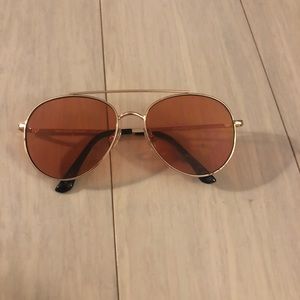 Orange tinted sunglasses